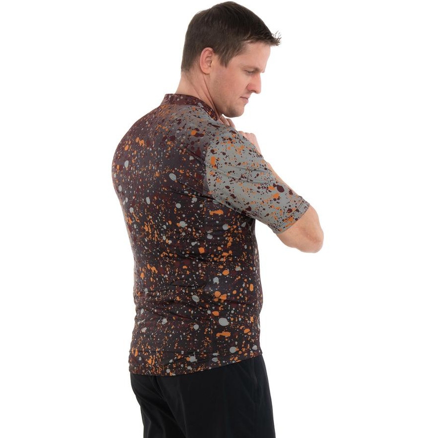 CUBE CMPT Sprinkle Short Sleeve Jersey Men - brown