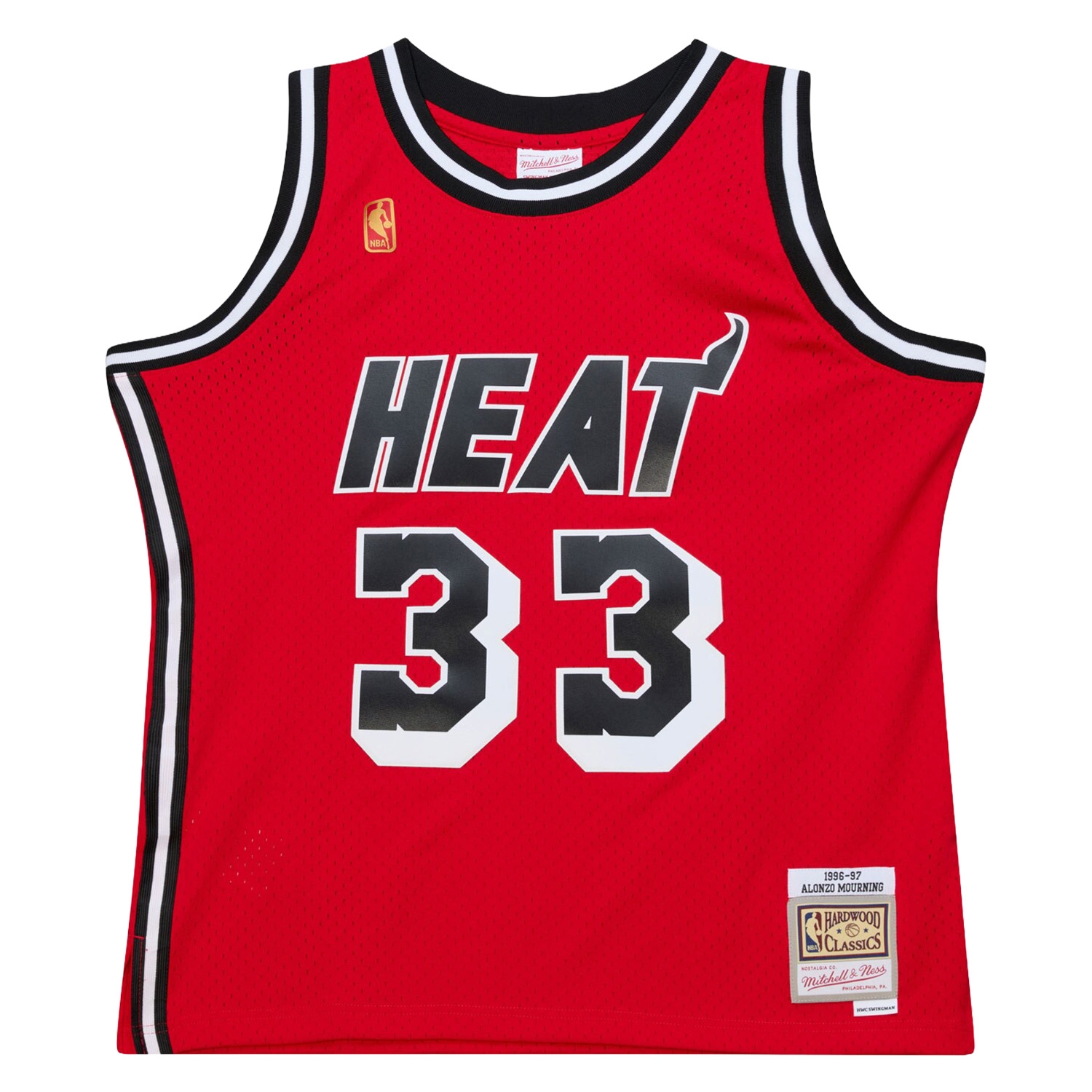 Alonzo Mourning #33 Miami Heat 1996-97 Swingman NBA Jersey Red