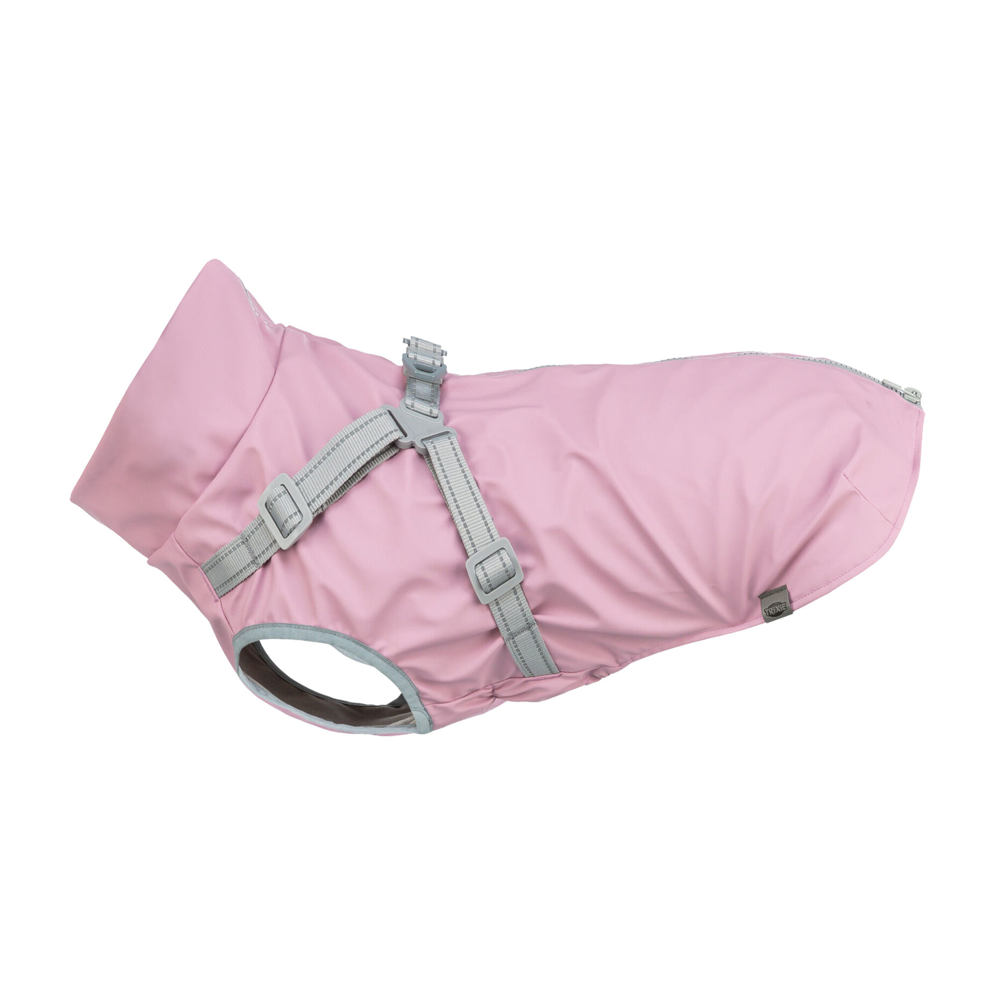 Trixie Pontis Rain Coat with Harness - Pink - XXS - 24 cm
