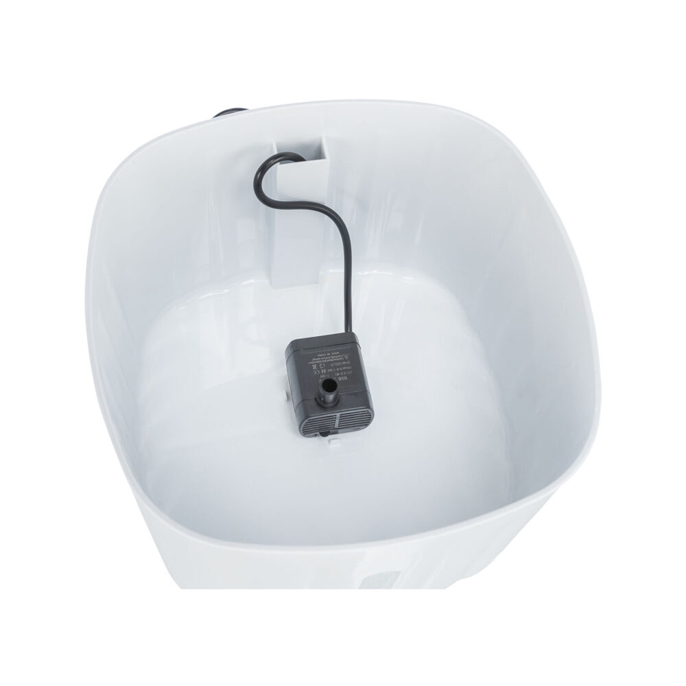 Trixie Drinking Fountain Flower - White/Greyr