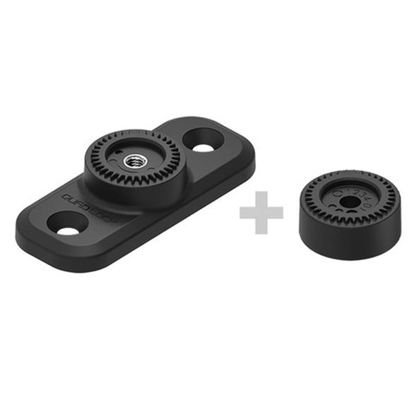 Smartphone holder Quad Lock QLP-360-F2H flat rectangle 2 holes Universal - BlackRef: QDL0105 / 1118123