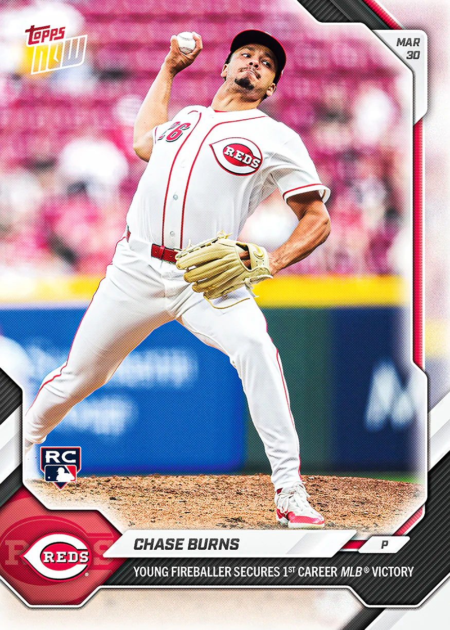 Chase Burns - 2026 MLB Topps NOW® - Card 29 - PR: 3477 - PR: 236