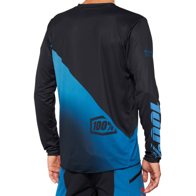 100% R-Core X Long Sleeve Jersey Men - black/slate blue