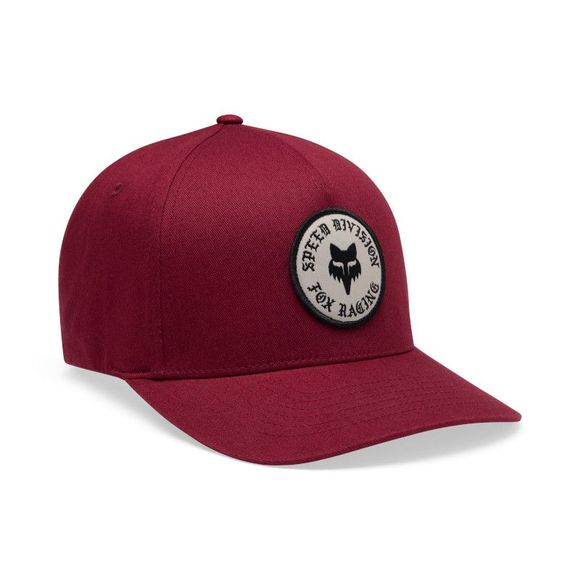Fox Badge Flexfit Hat Cap - Red / BlackRef: FX6386