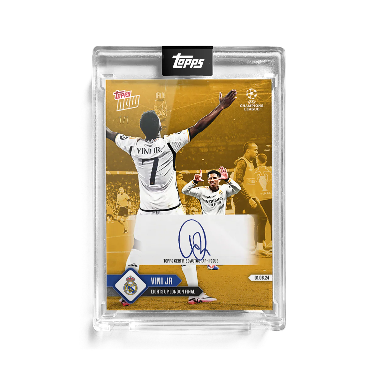 Autograph - 1 of 1 - Viní Jr - 23/24 UCL TOPPS NOW®
