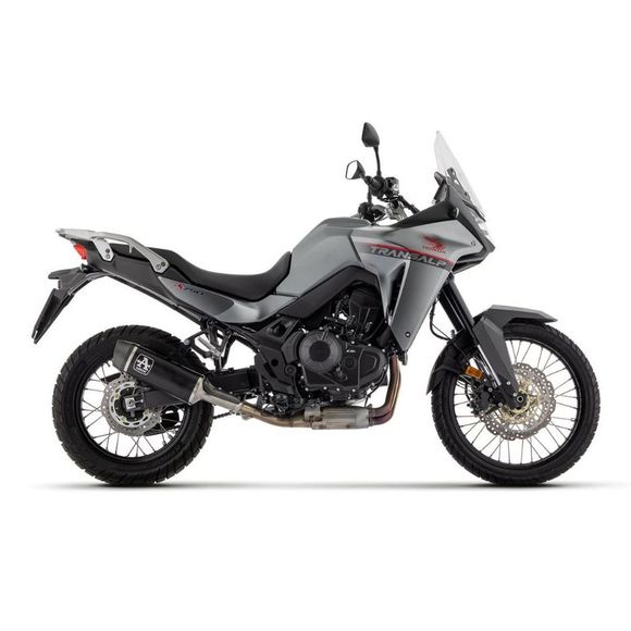 Silencieux Arrow indy race evo alu noir embout carbone - NoirHONDA 750 XL 750 TRANSALP - 2023 - 2025Ref : AW0100 / 72645AKN