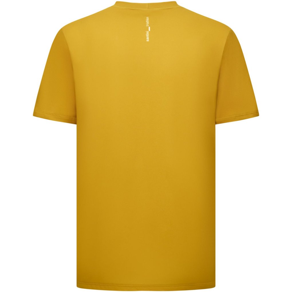 Santini Stream Running T-Shirt Men 5T499GLLSTRM - ocra
