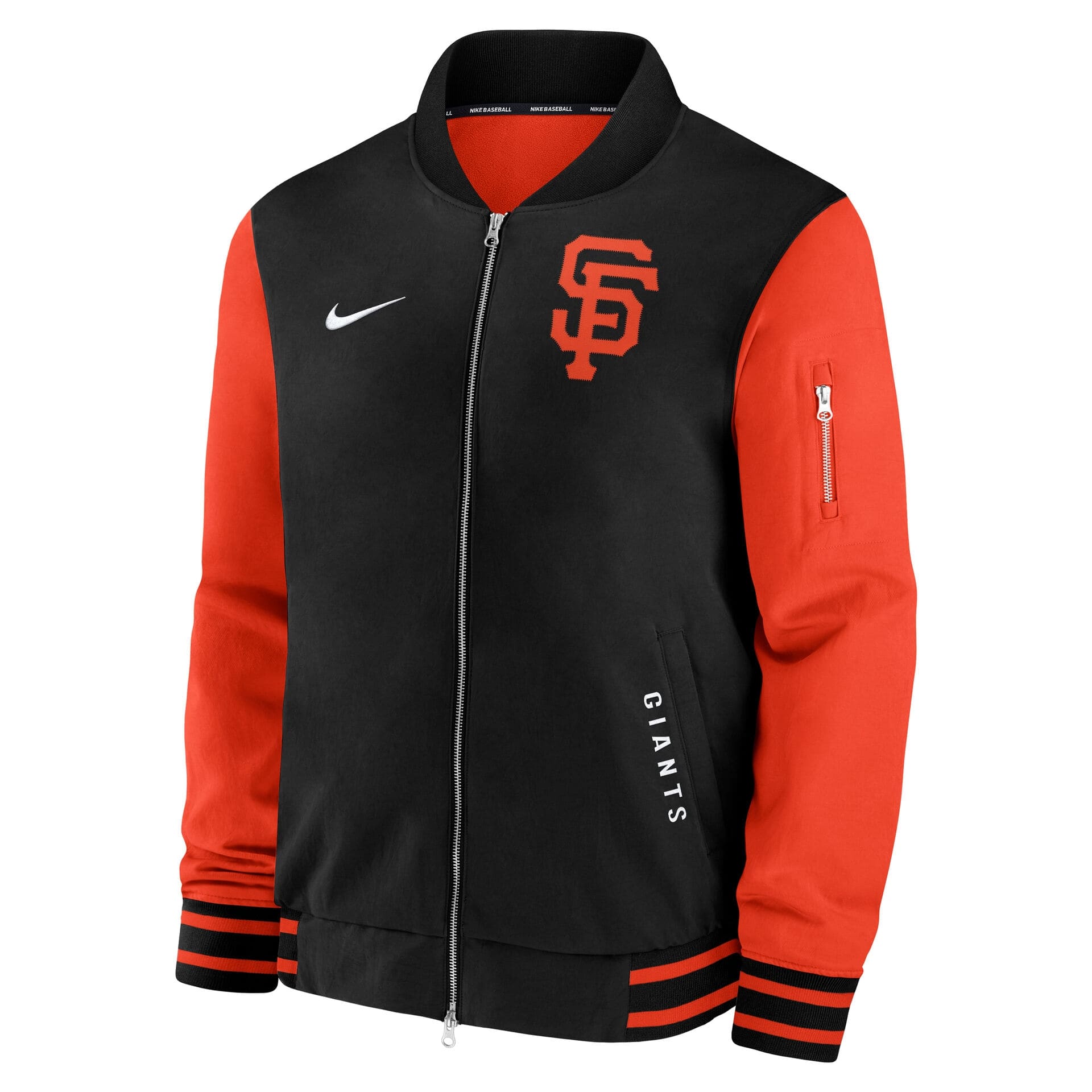 San Francisco Giants 2026 MLB Authentic Dugout Bomber Jacket Black