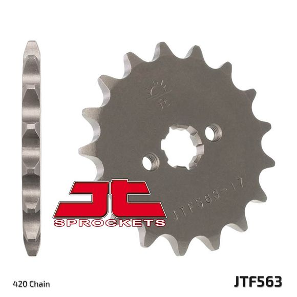 JT. standard steel 563 - 420 countershaft sprocketRef : JTC00412A / 1077435001