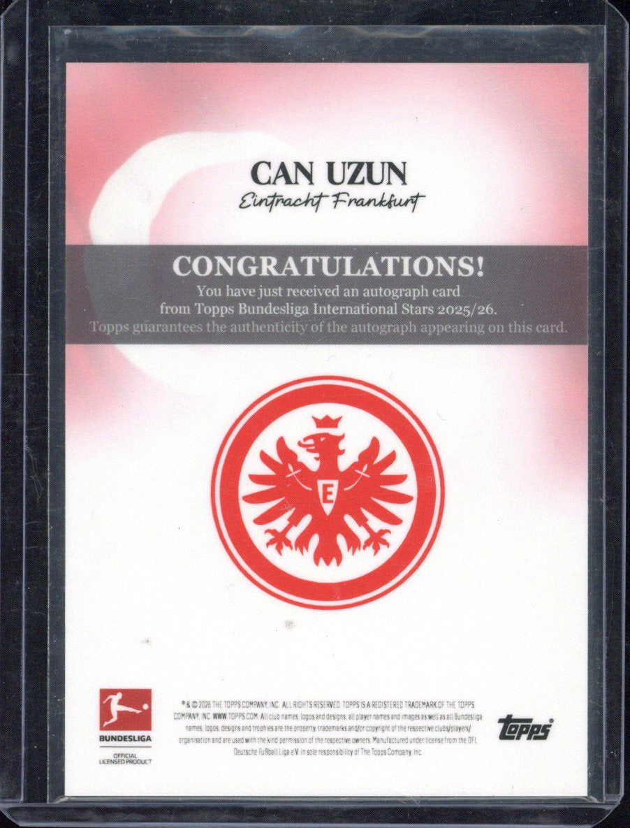 2025-26 Topps Bundesliga International Stars Can Uzun Autograph /99