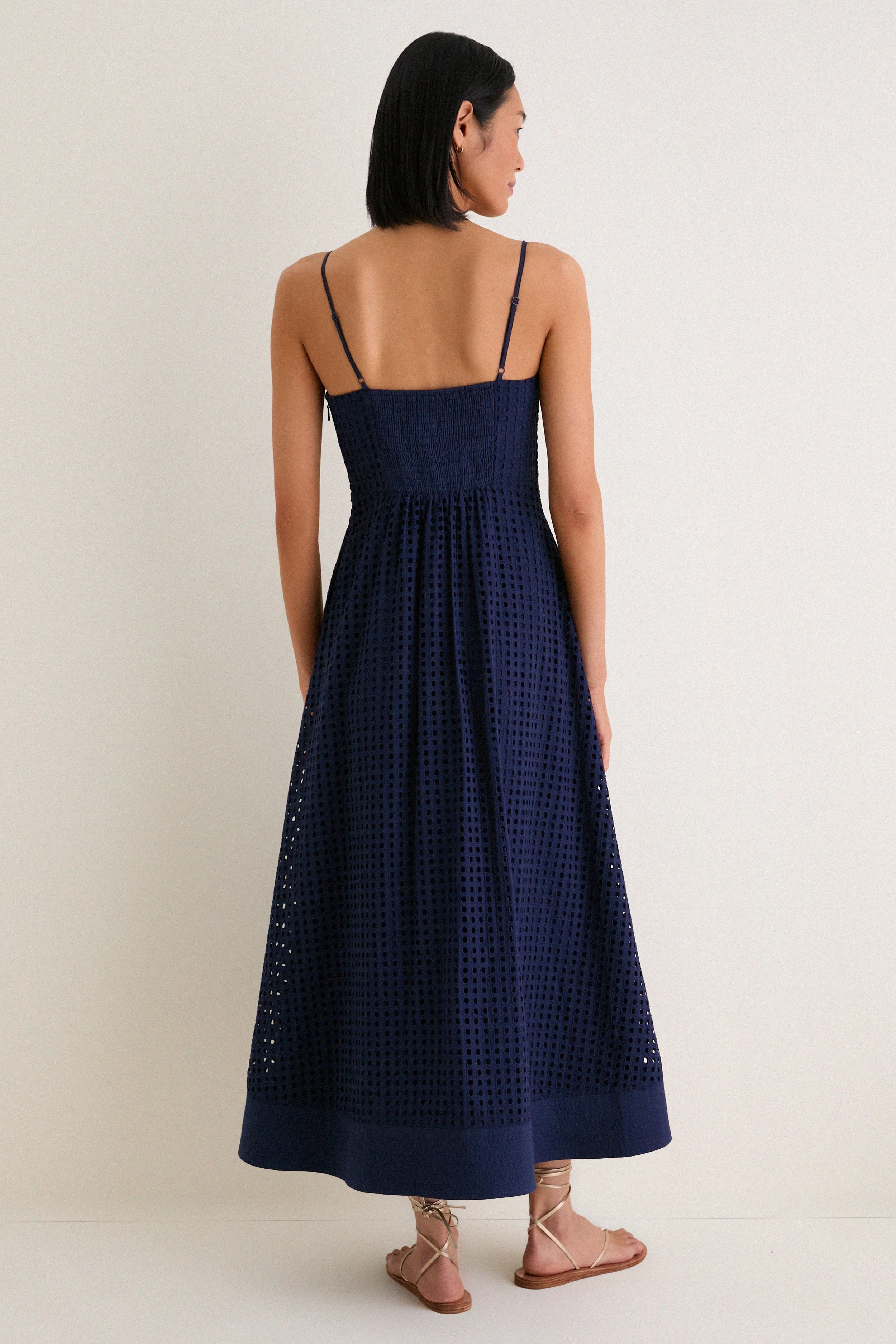Ink Eyelet Rhea Dress