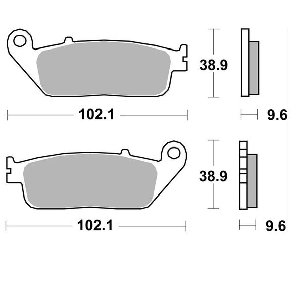 SBS 700HF Organic Front Brake PadsRef: 700HF / 700000