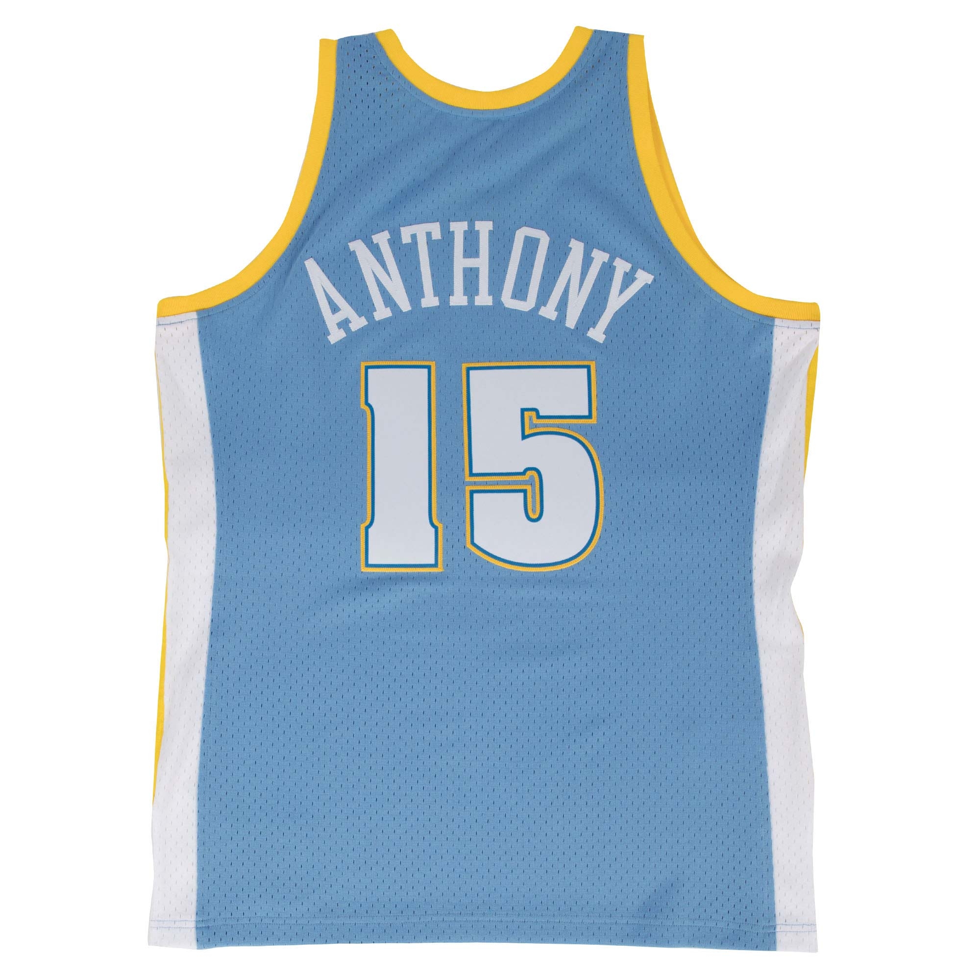 Carmelo Anthony #15 Denver Nuggets 2003-04 Mitchell & Ness Swingman NBA Jersey Blue