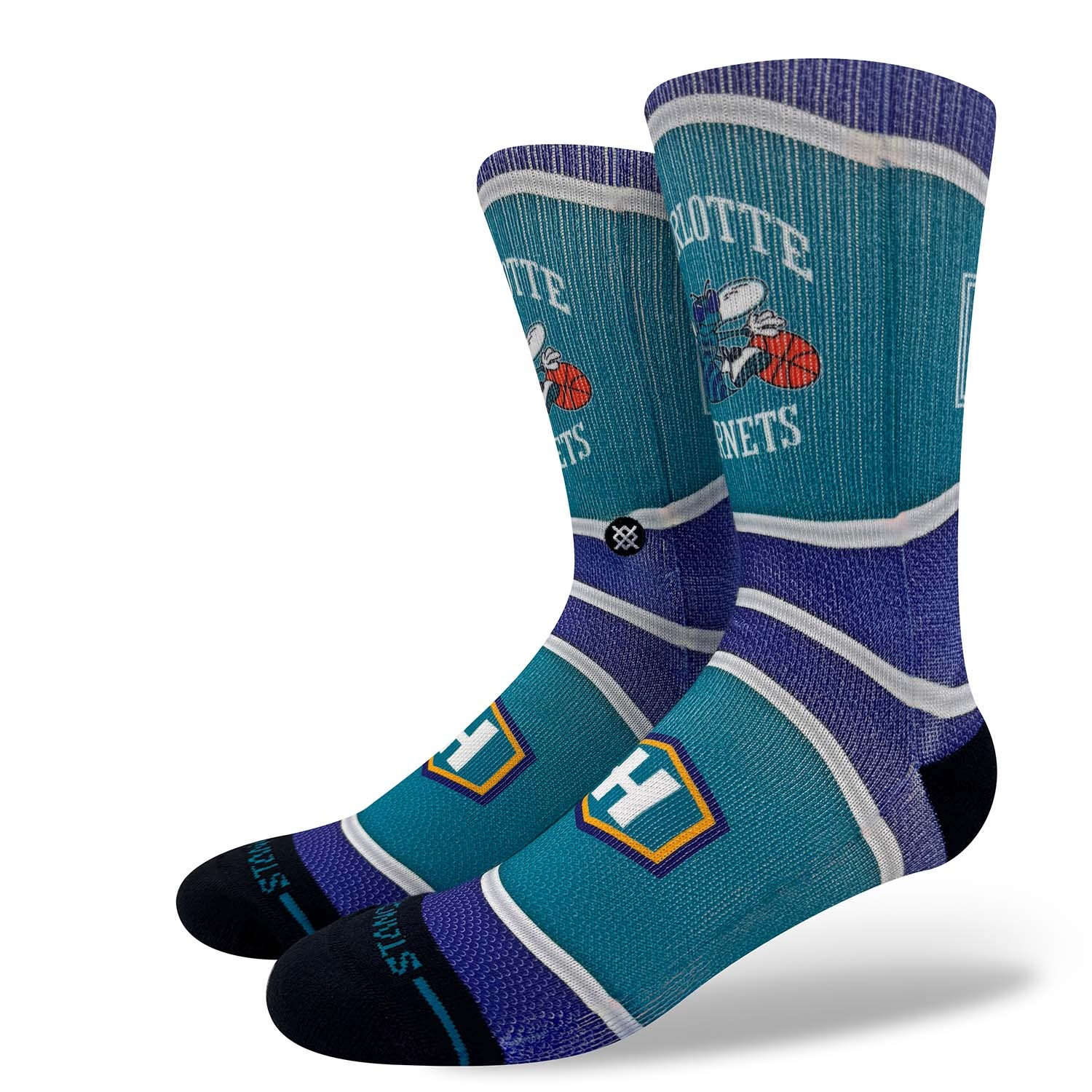 Charlotte Hornets Classic Mini Ball Stance Crew Socks