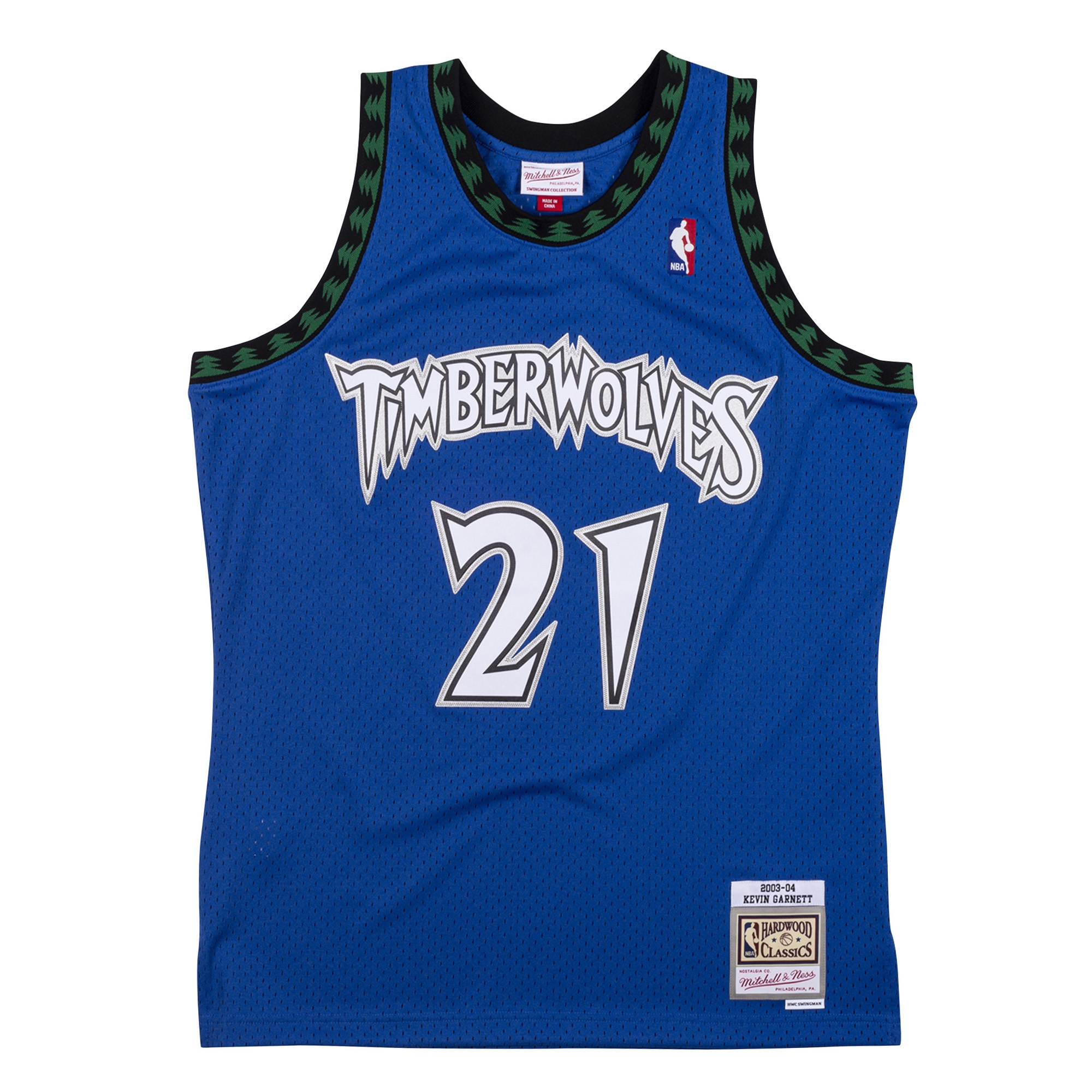 Kevin Garnett #21 Minnesota Timberwolves 2003-04 Swingman NBA Jersey Blue