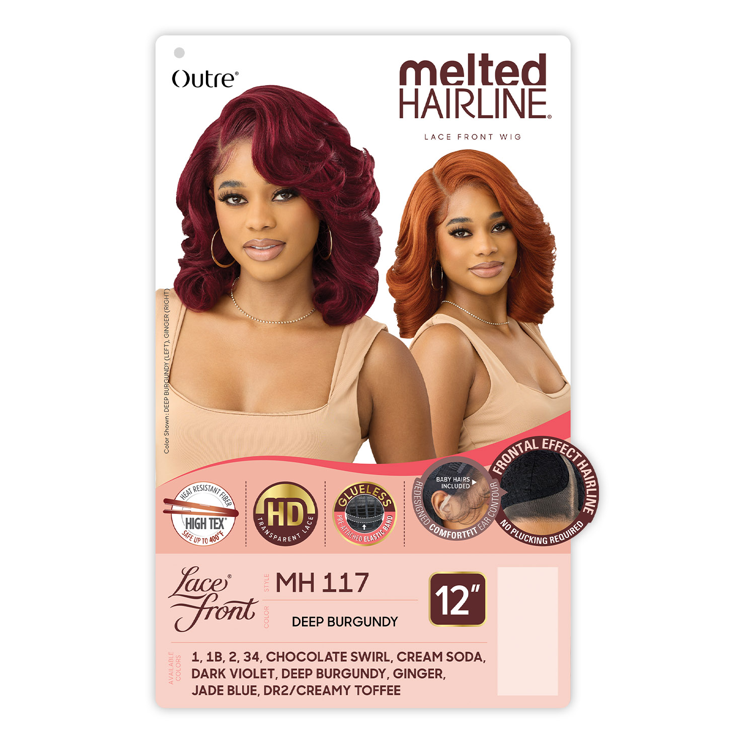 Outre HD Lace Front Wig Melted Hairline Glueless MH 117