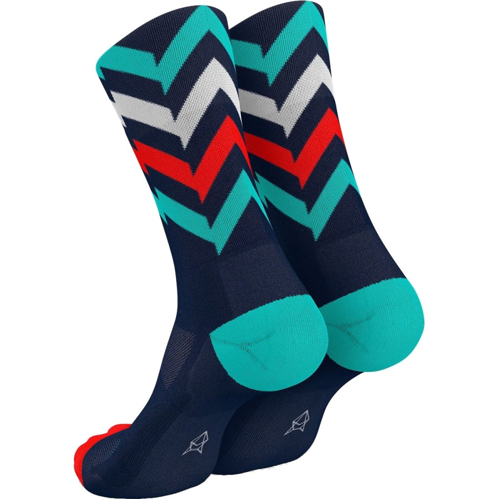 INCYLENCE Ultralight Waves Socks - Tricolore