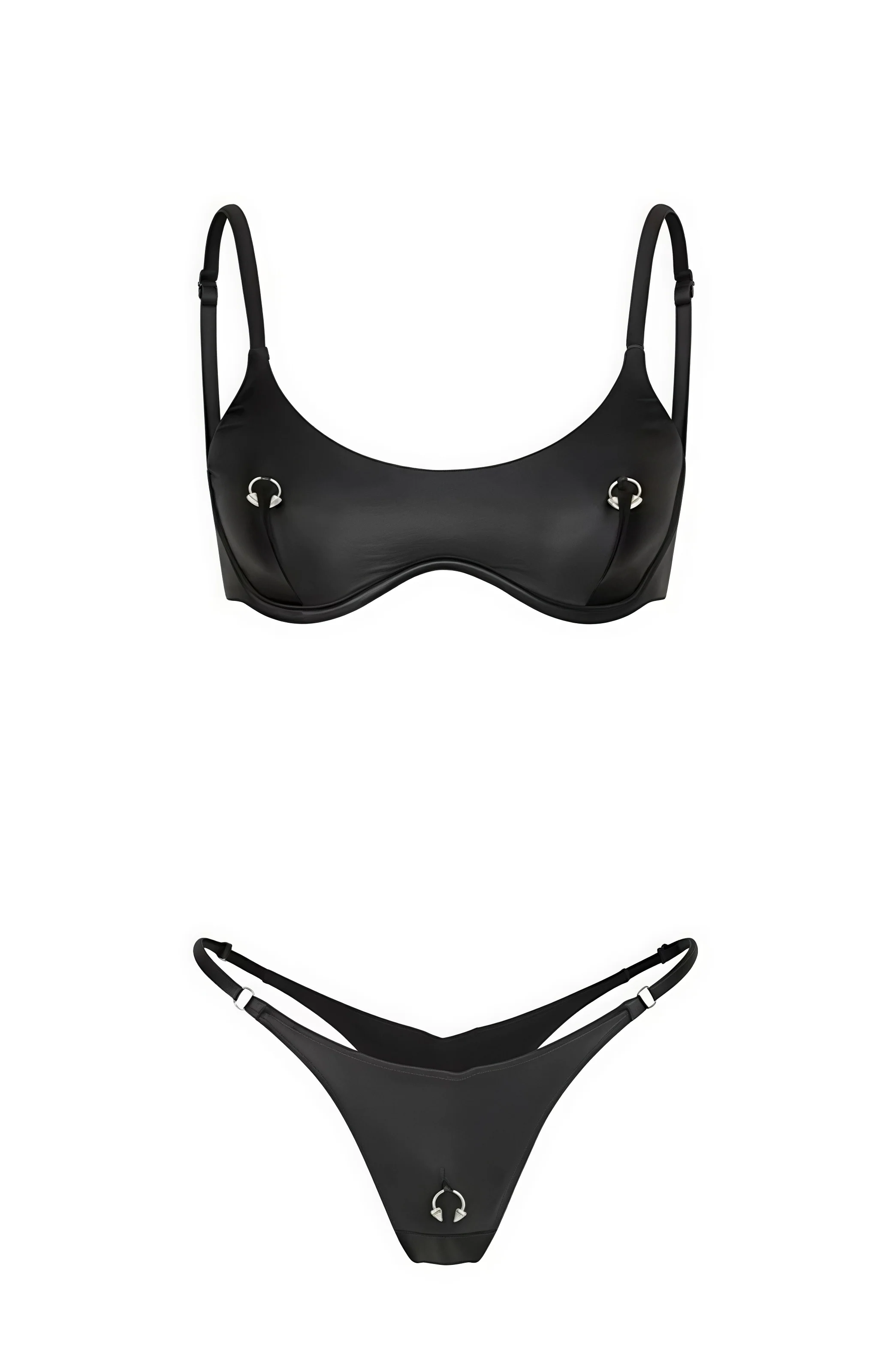 Sexy Solid High Waist Push Up Bikini Sets