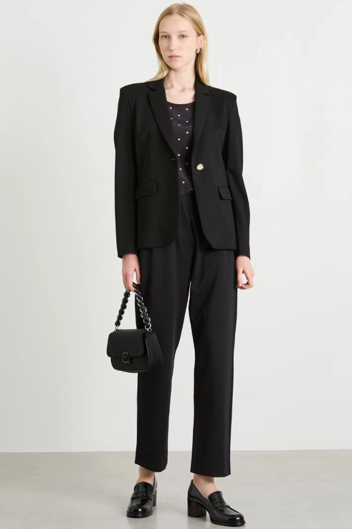 Jersey trousers - BLACK