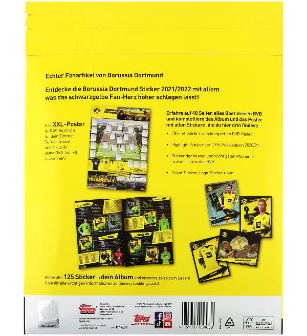 Topps BVB Borussia Dortmund Sticker-Set 2021/22