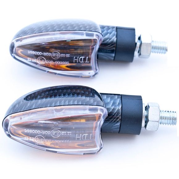Sifam TRIANGULAR CARBON LED Turn Signal (Pair) Universal - CarbonRef: SF0029 / CLI7004