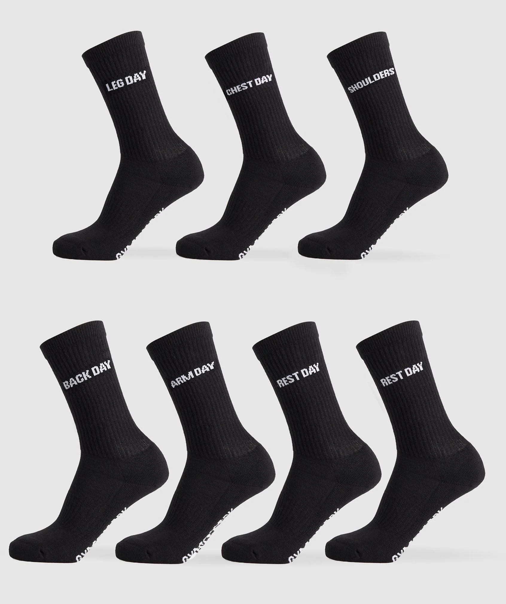 GFX Crew Socks 7PK Black