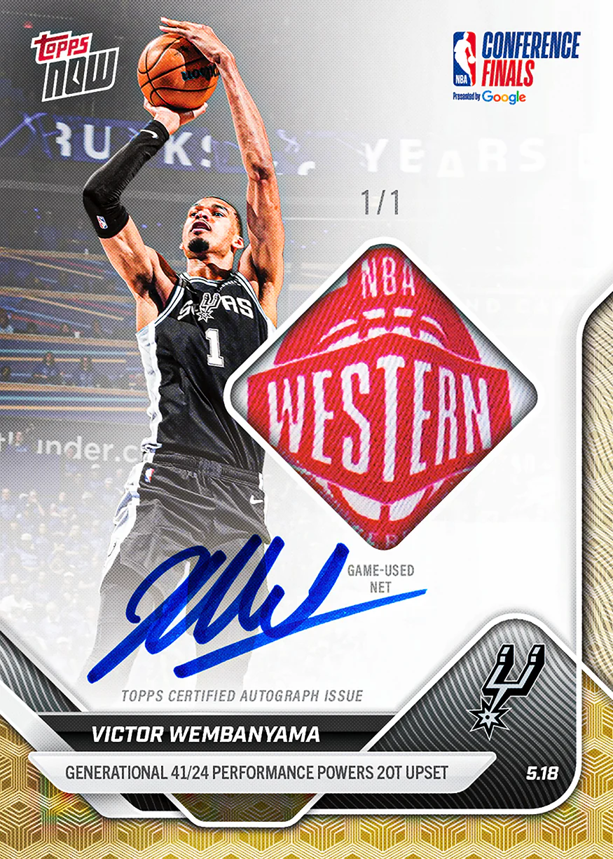 Victor Wembanyama - 2025-26 NBA Topps NOW® - Card 315 - PR: 80578