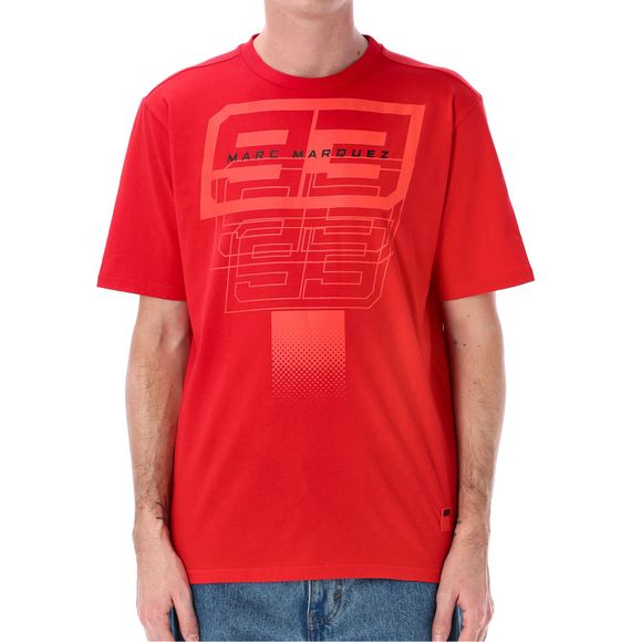 T-Shirt manches courtes Kenny MARC MARQUEZ 93 - Noir / RougeRef : KE2516