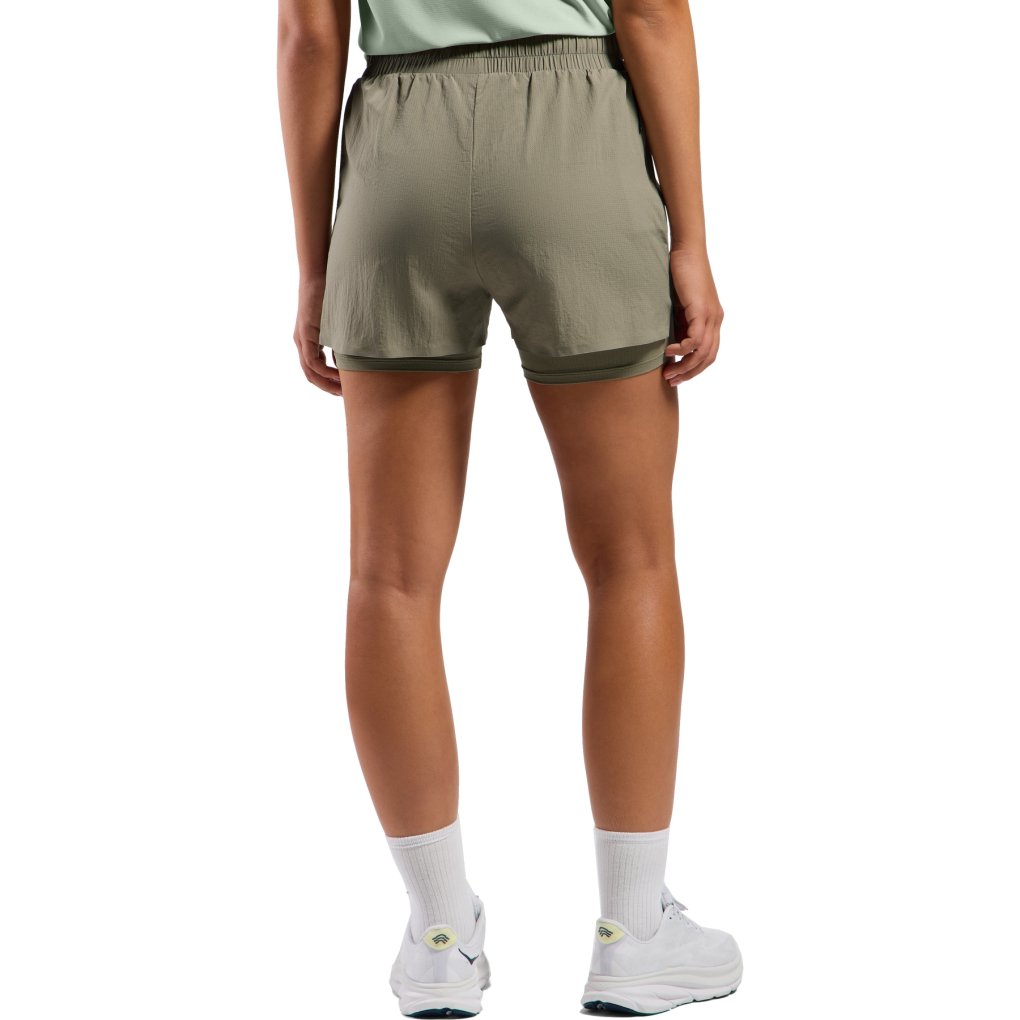 Odlo Zeroweight 3-inch 2-in-1 Running Shorts 2.0 Women - vetiver