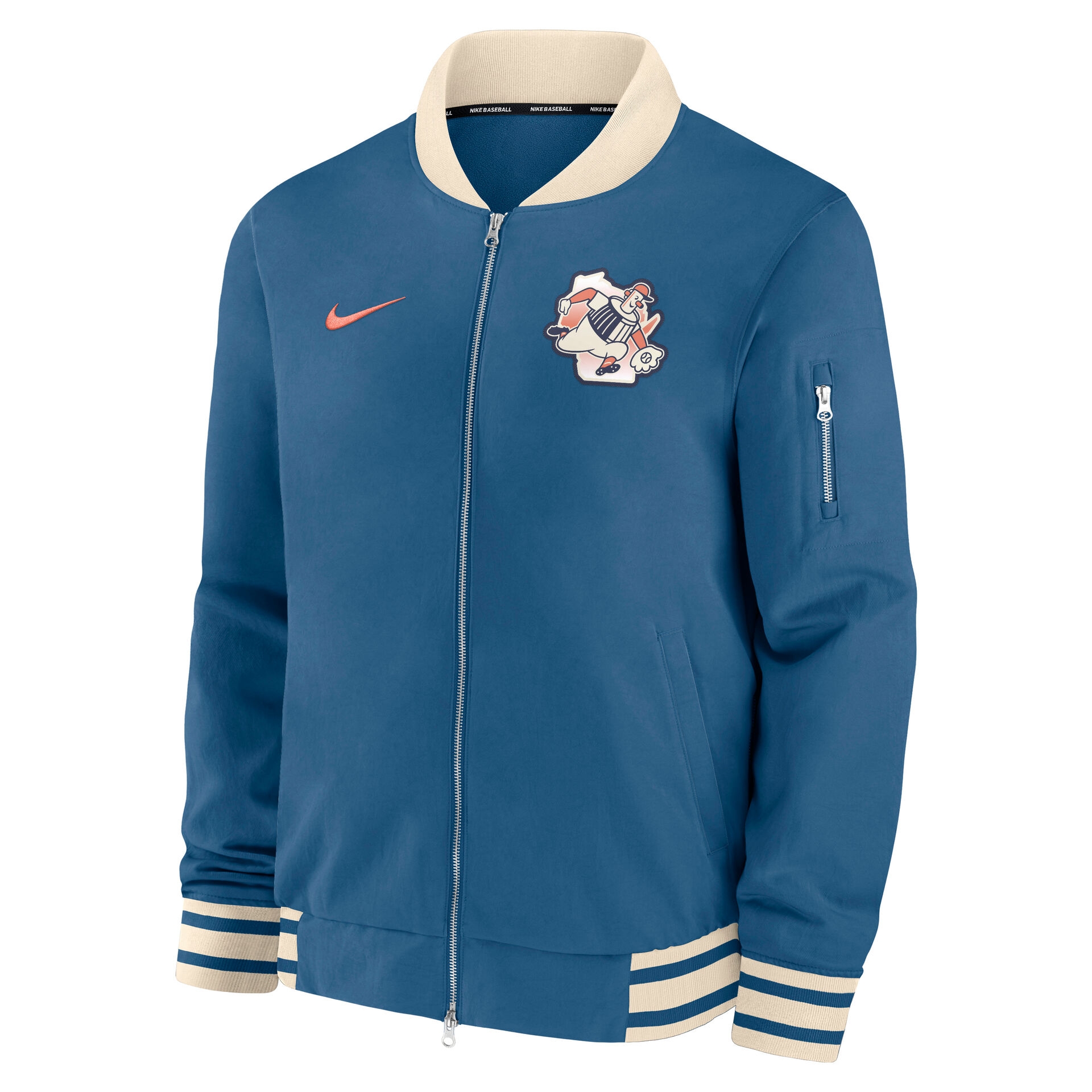 Milwaukee Brewers City Connect 2026 MLB Authentic Dugout Bomber Jacket Blue