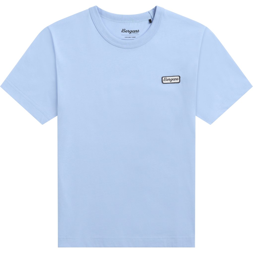 Bergans Logo Cotton Tee Women - cool blue