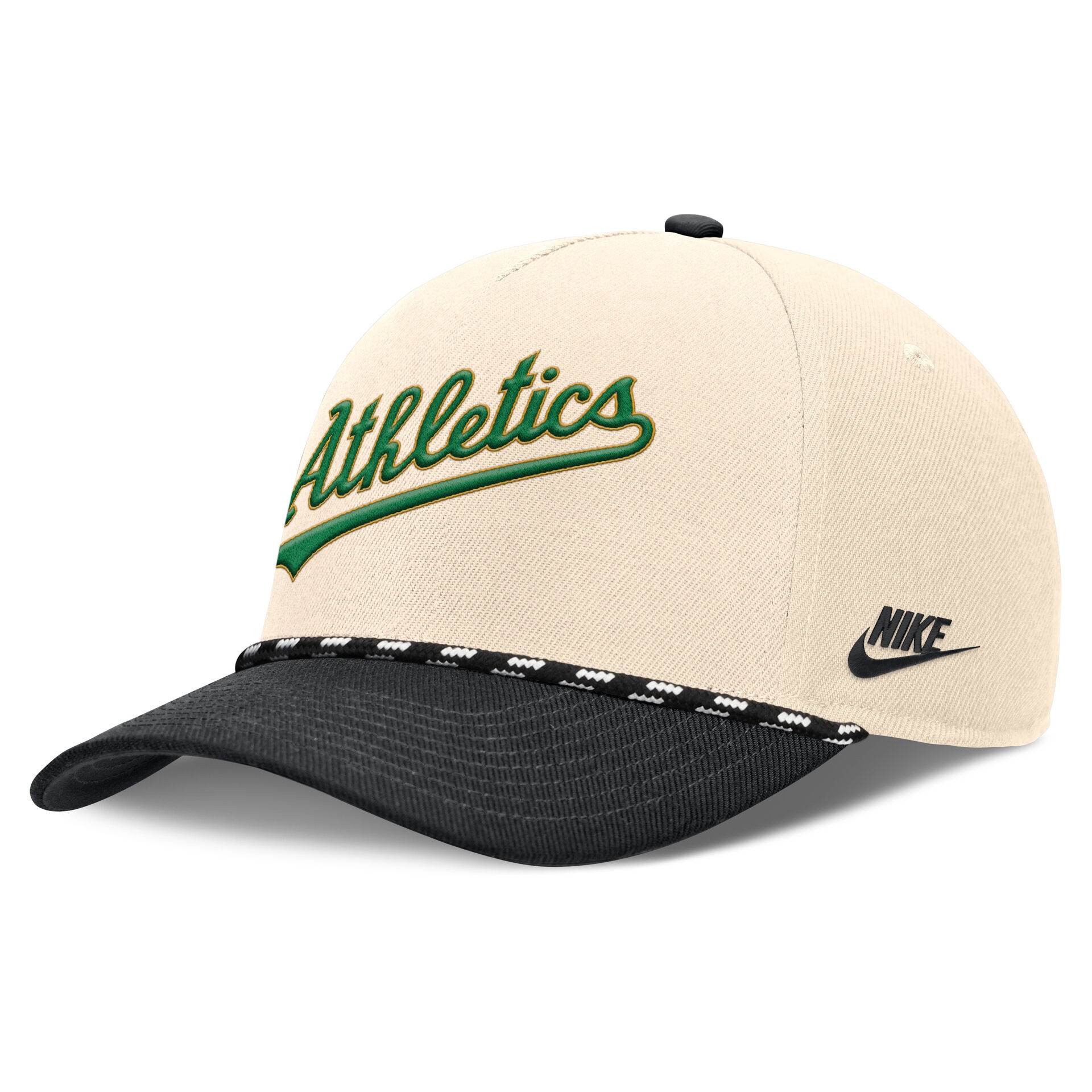 Athletics Cooperstown Rise Adjustable MLB Cap Natural