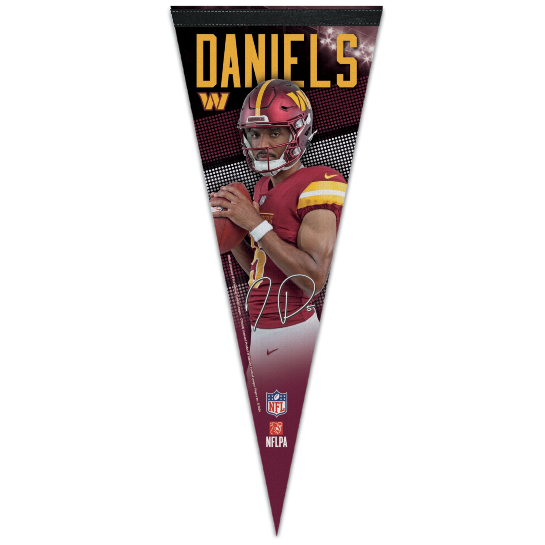 Jayden Daniels Washington Commanders Player Premium WinCraft NFL Pennant