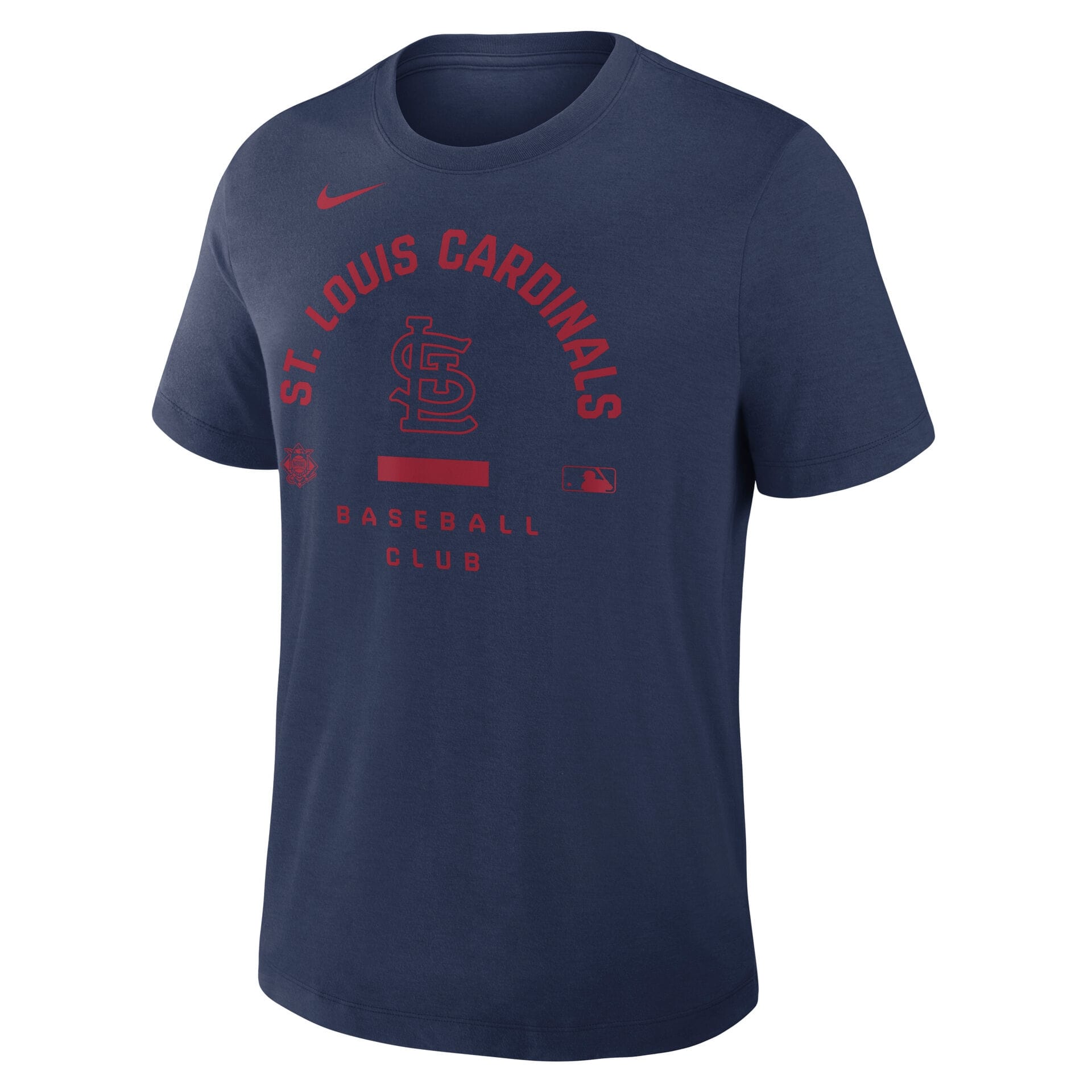 St. Louis Cardinals Early Work 2026 MLB Authentic Tri-Blend T-Shirt Navy