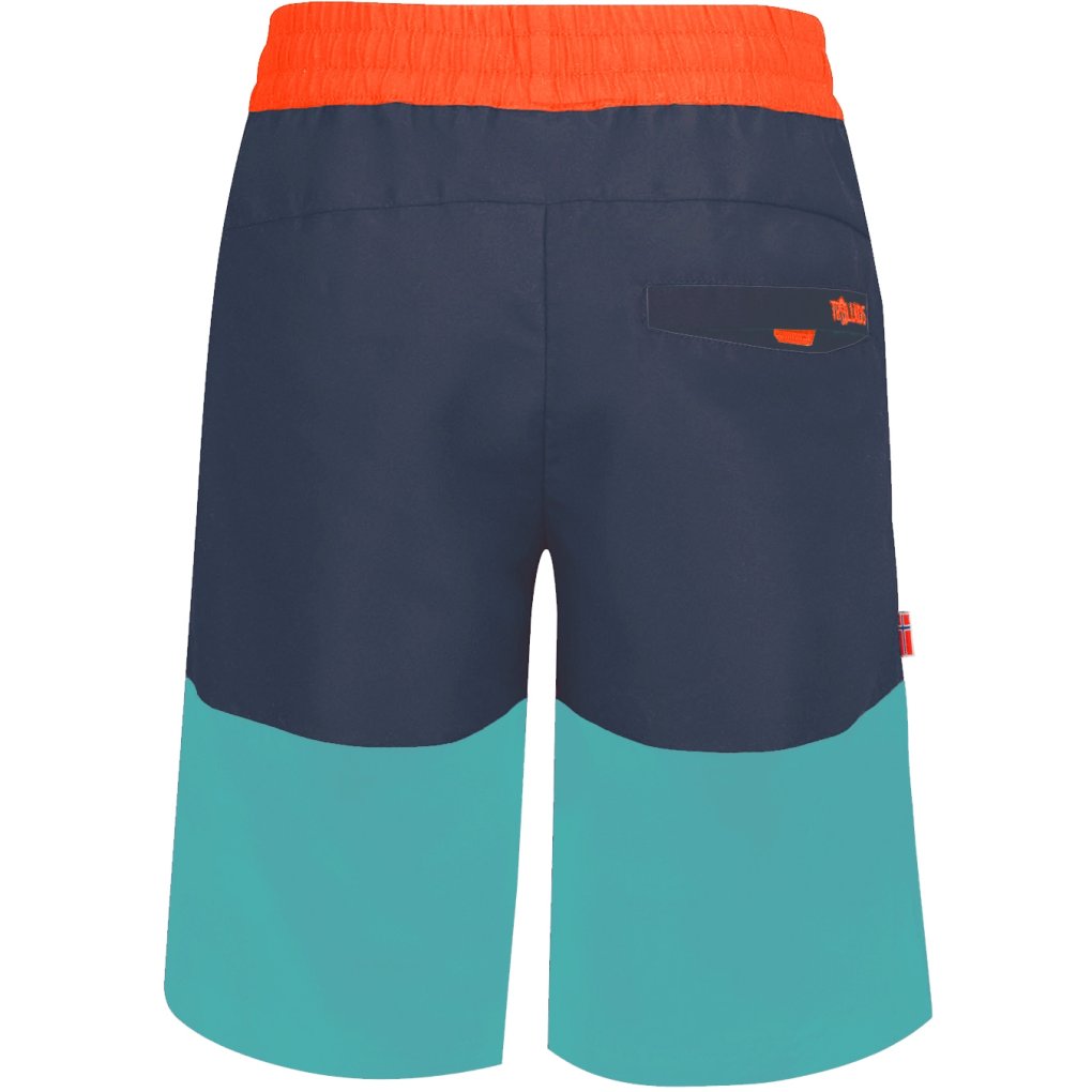 Trollkids Kroksand Shorts Kids - Dark Navy/Glow Orange/Dusky Turquoise