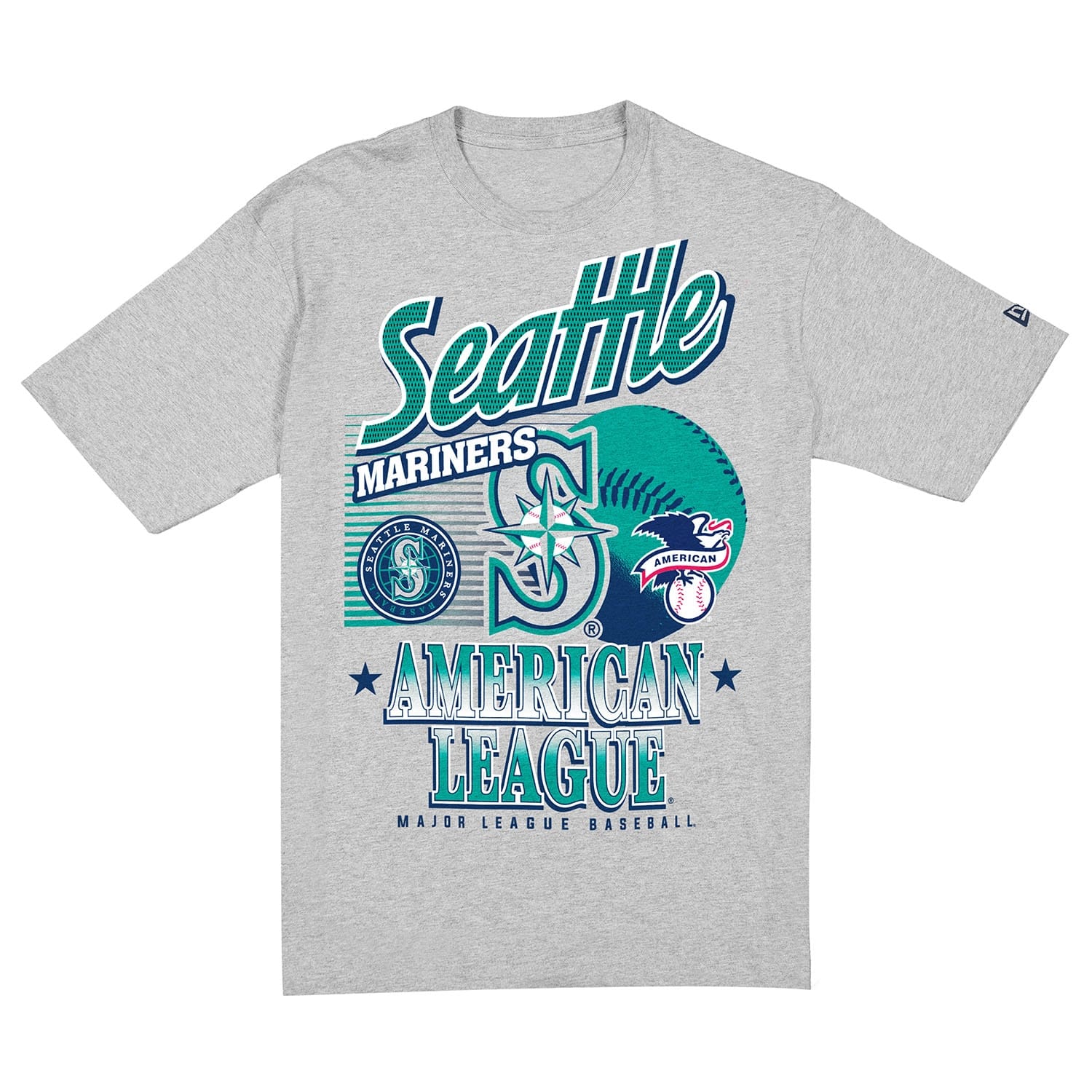 Seattle Mariners Sport Classics Oversized MLB T-Shirt Gray