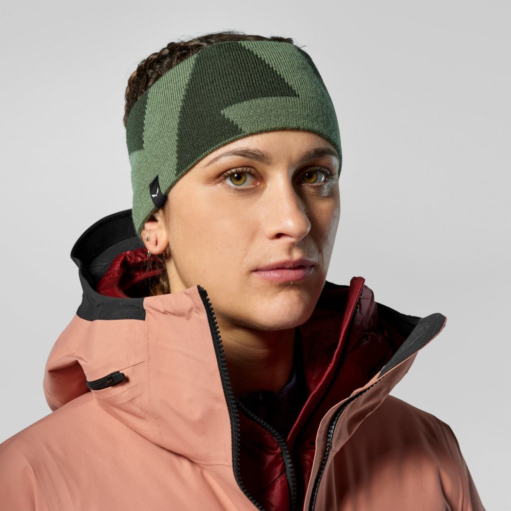 Salewa Pure Alpine Merino Headband - dark olive 5281