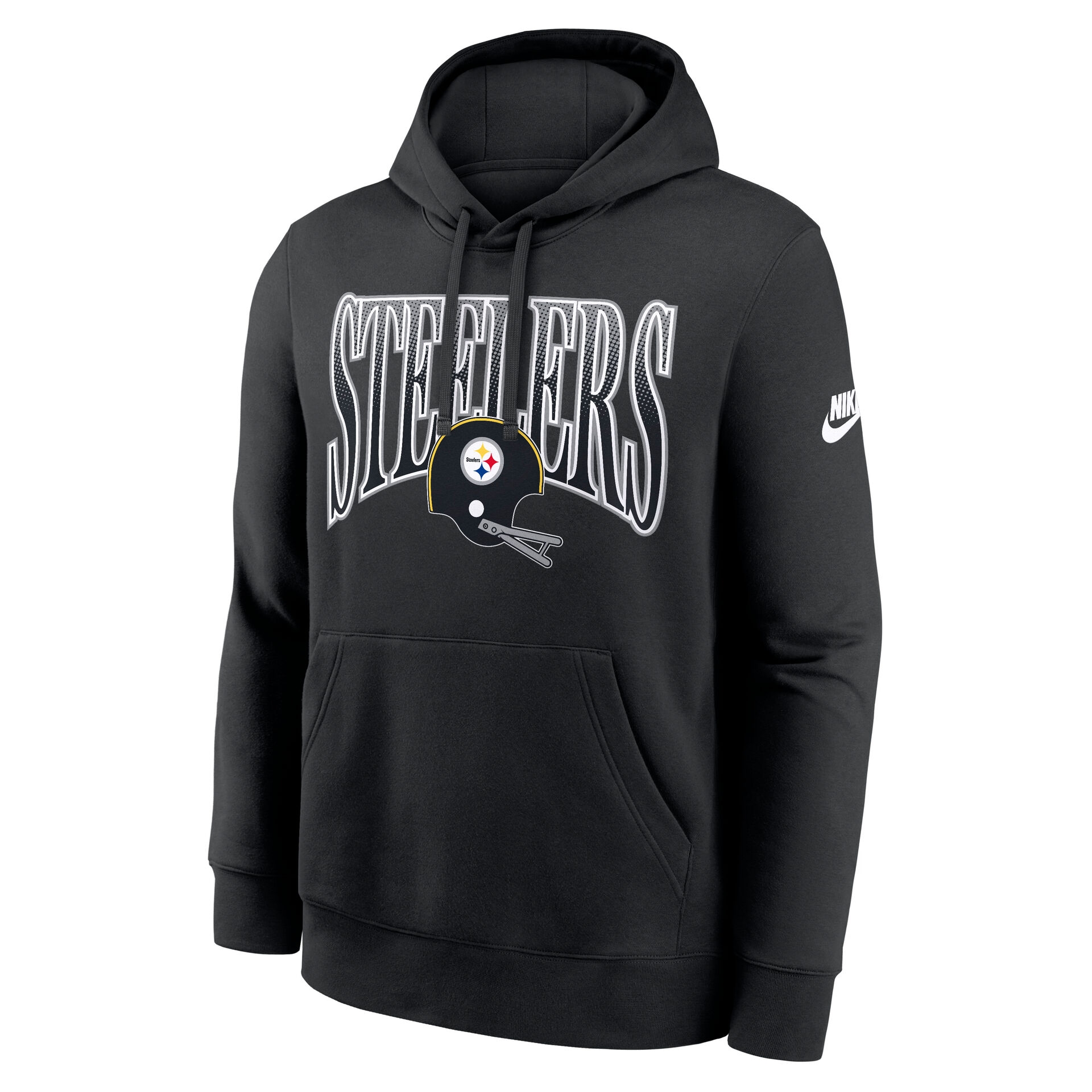 Pittsburgh Steelers Throwback Full Blitz Club NFL Hoodie Black
