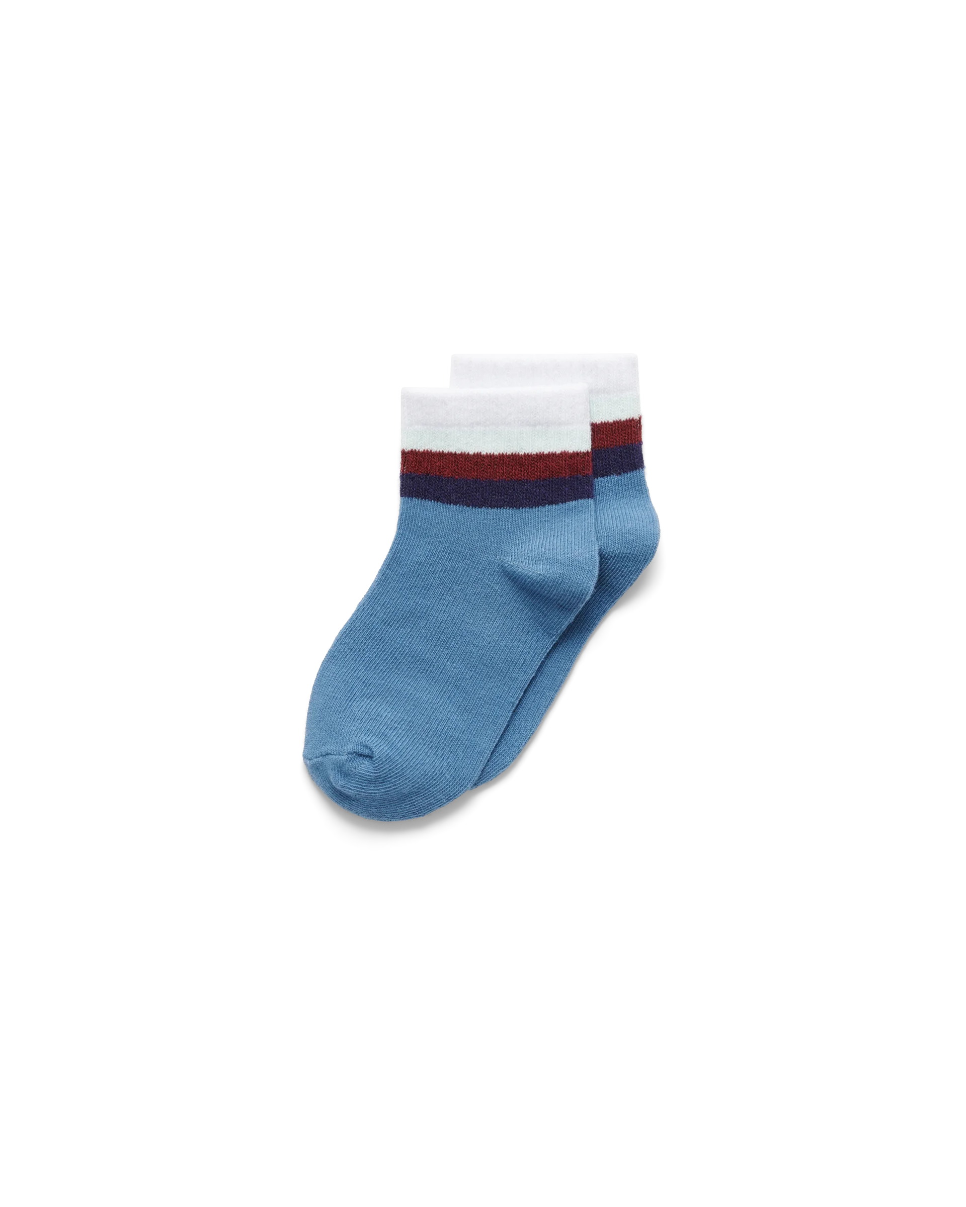ECCO Play Retro Ankle Cut 2-Pack Unisex Knöchelhohe Retro-Socken Blau