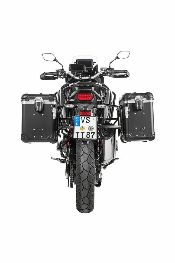 Touratech suitcase Complete kit ZEGA Evo 38/45 - Gray support included - Gray anodizedRef: Trt01125A / 01-403-6836-0