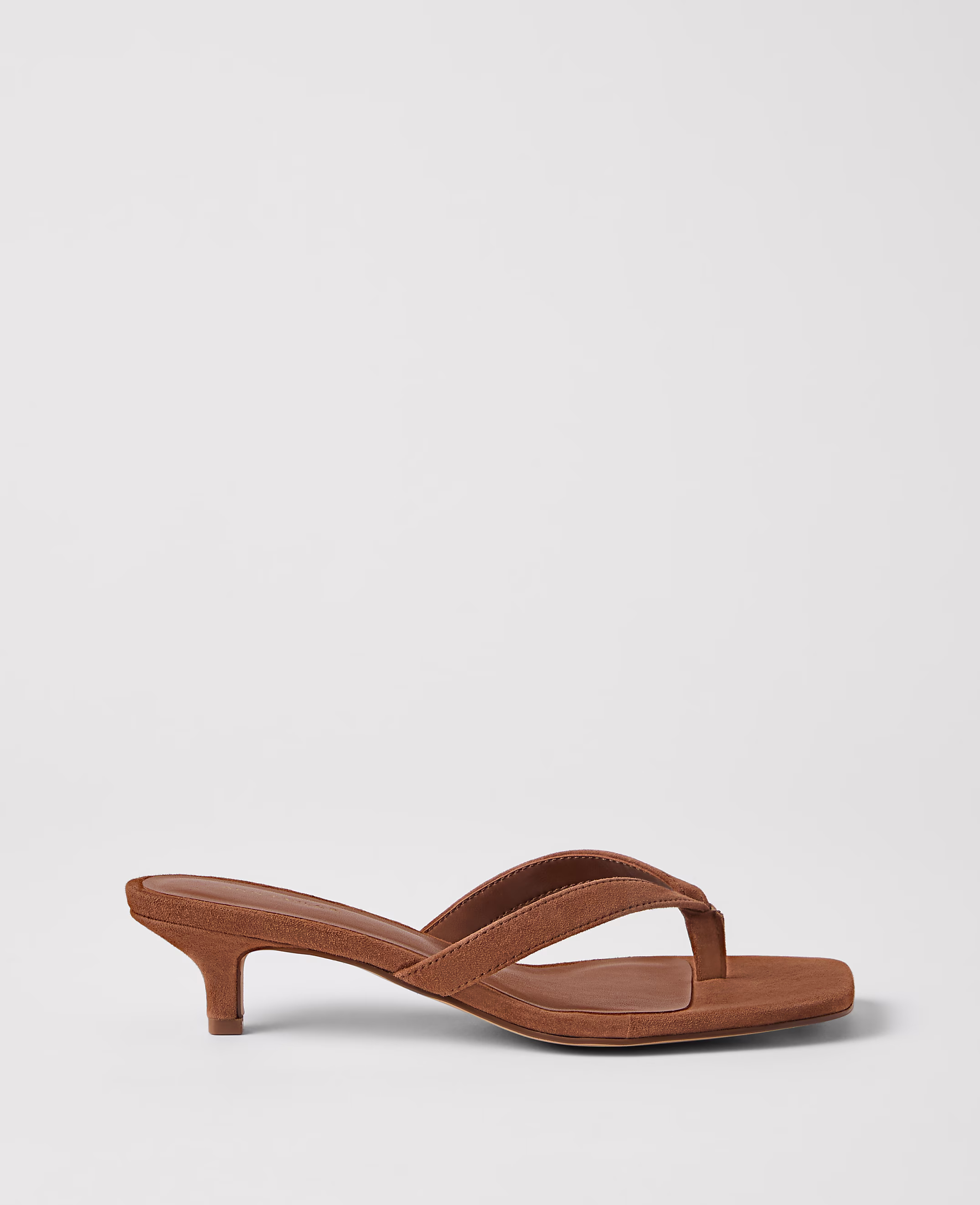 Suede Kitten Heel Sandal