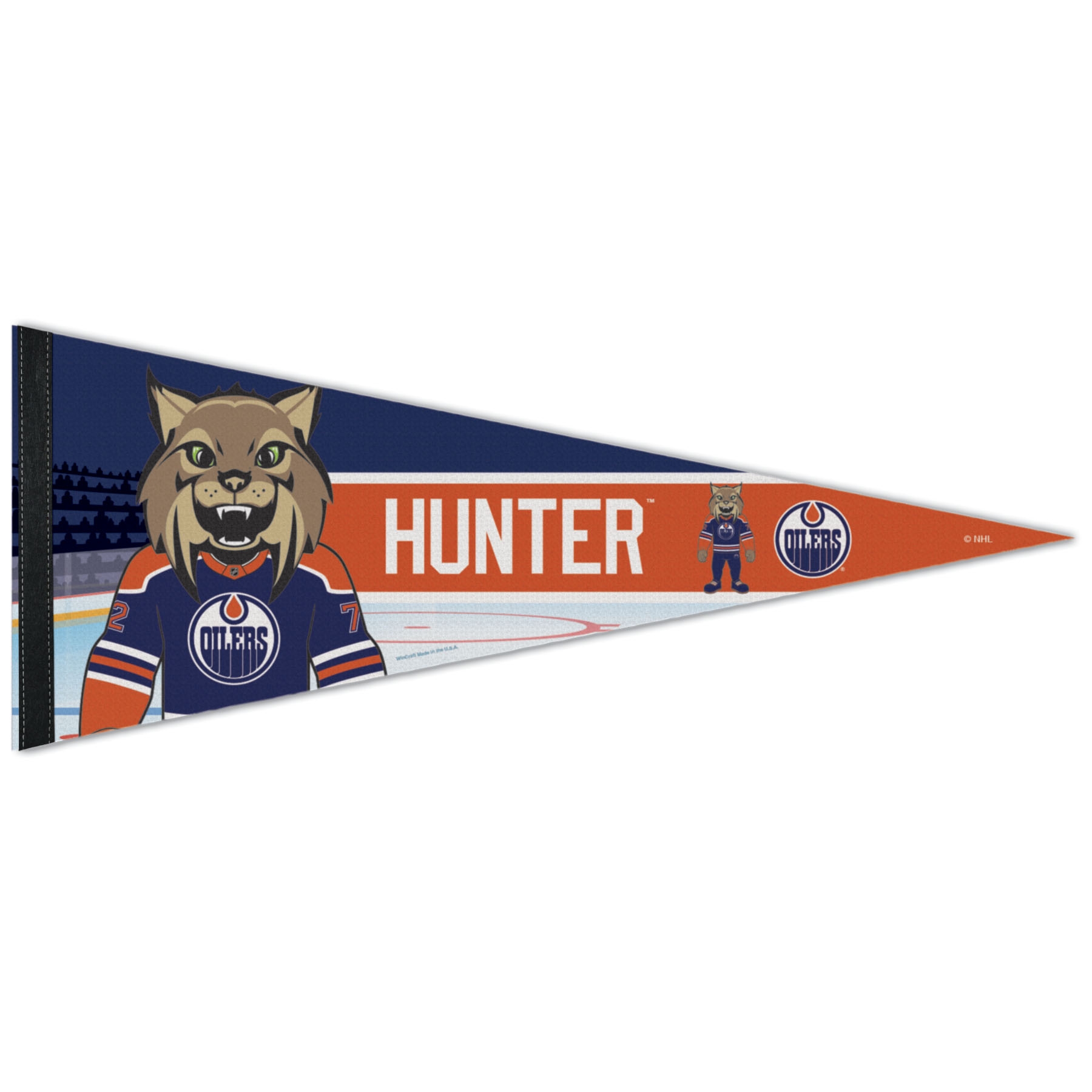 Edmonton Oilers Hunter Mascot Premium NHL Pennant