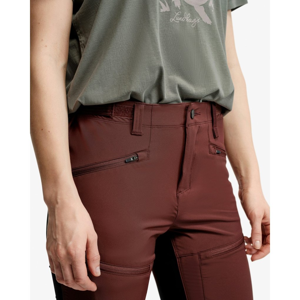 Lundhags Padje Stretch Pants Women - Burgundy/Black 18512