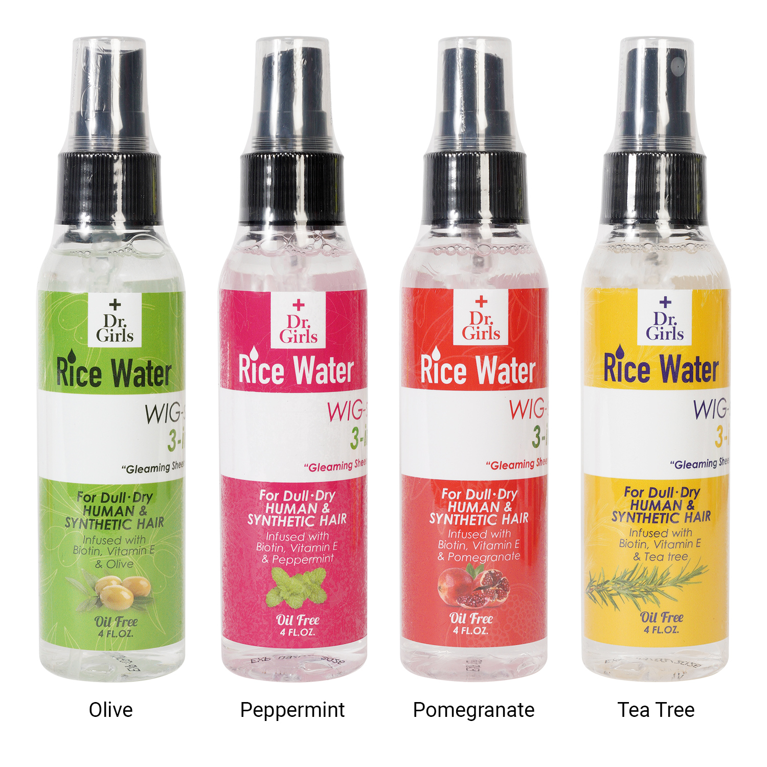 Dr.Girls Rice Water Wig-Shining 3 in 1 Spray 4oz