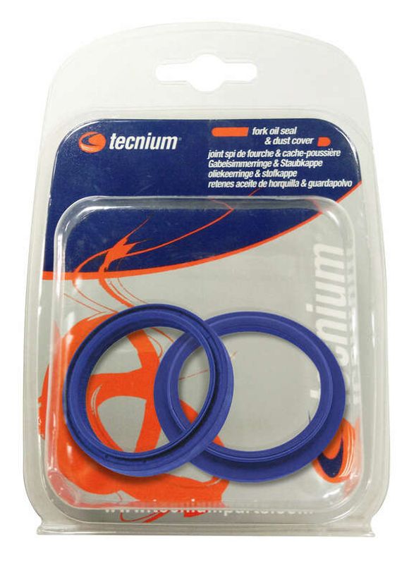 Tecnium fork oil seals Blue Label seals and dust covers - KYB 48Ref : TE19643A / 1042180