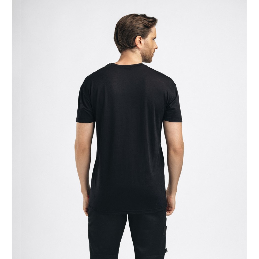 Aclima Lightwool Mountain Tee Men - jet black