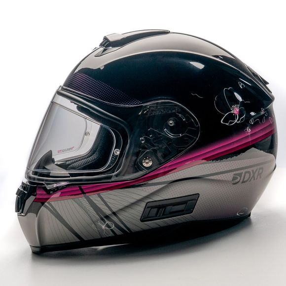 Dexter OPTIMUS CHERRY-BLOSSOM Full Face Helmet - Black / PinkRef: DX0027