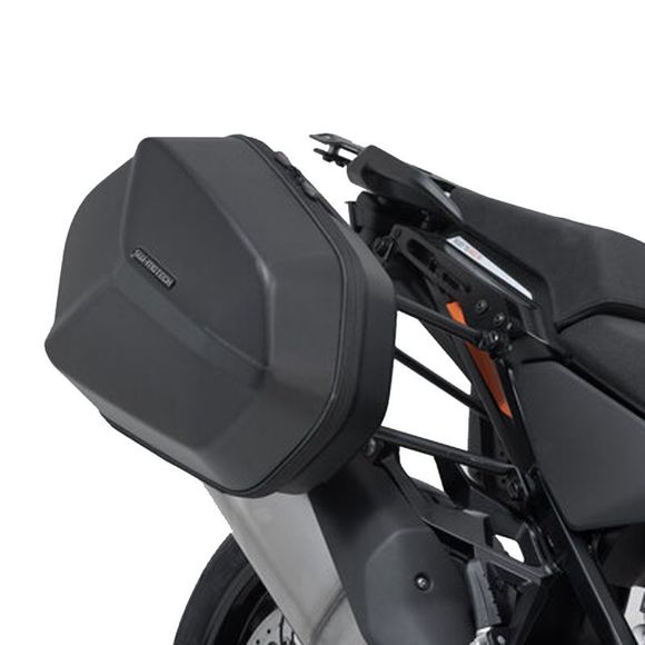 SW-MOTECH AERO ABS Suitcase WITH SUPPORT (2 x 25 Liters) - BlackRef: KFT.04.835.60100/B