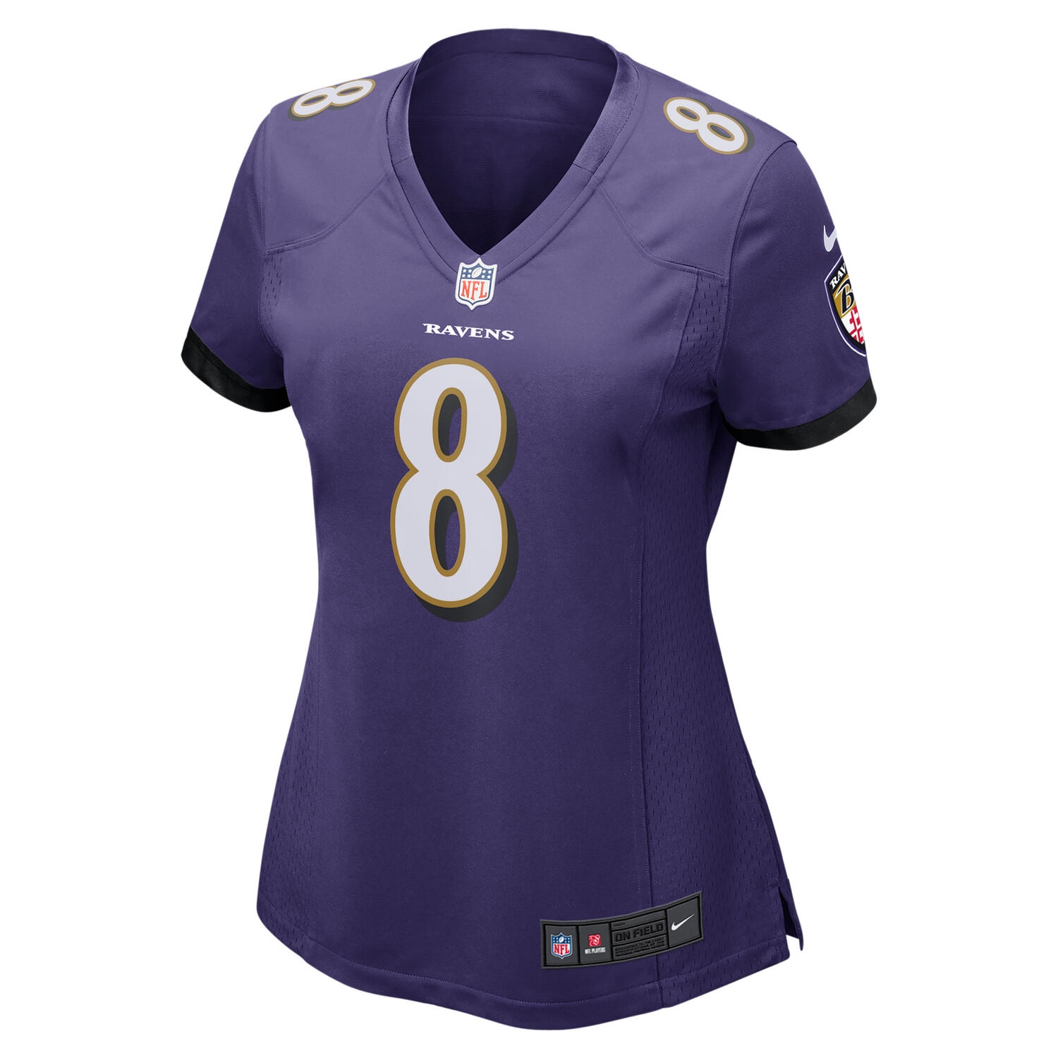 Lamar Jackson #8 Baltimore Ravens Nike Game NFL Jersey Purple (WOMEN'S)