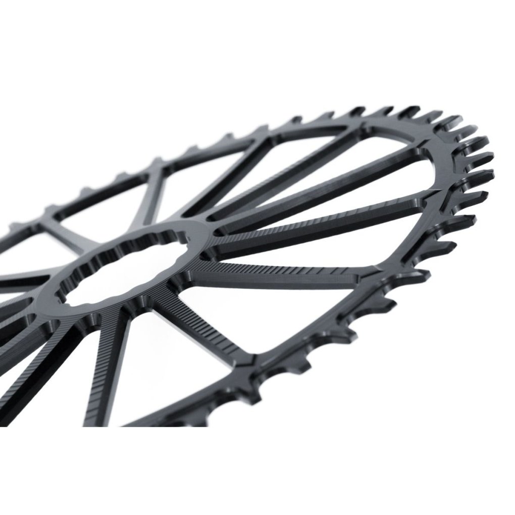 Garbaruk Melon Road/CX/Gravel Chainring - Direct Mount / Oval / Narrow-Wide - for Easton Cinch - black
